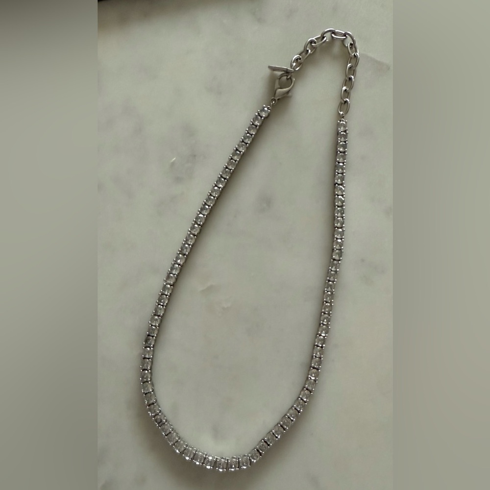 Dannijo tennis necklace.